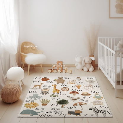 Football Field Playroom Rug / World map Area Rug