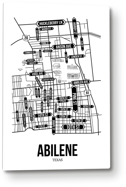Abilene, Texas street map
