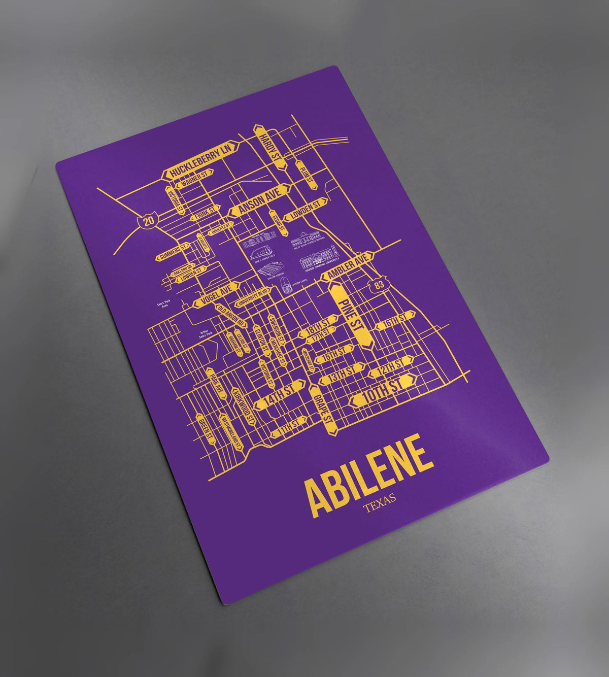 Abilene, Texas street map