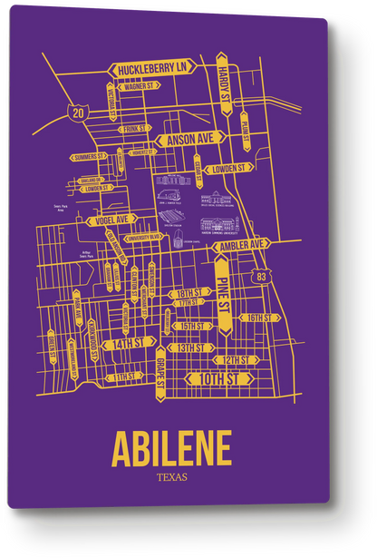 Abilene, Texas street map