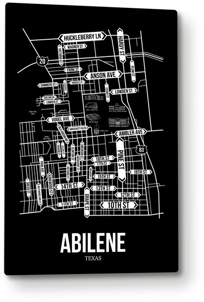 Abilene, Texas street map