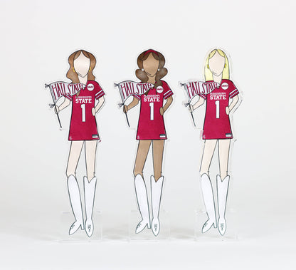 Mississippi State Girls Acrylic Block Shelfie