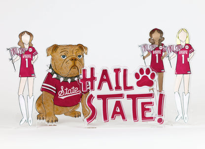 Mississippi State Girls Acrylic Block Shelfie