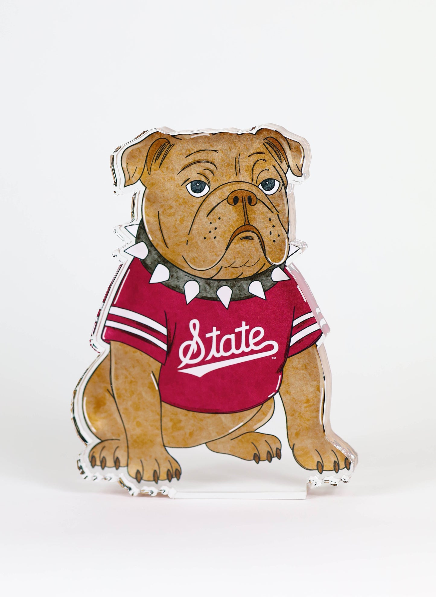 Bully Bulldog Acrylic Block Shelfie