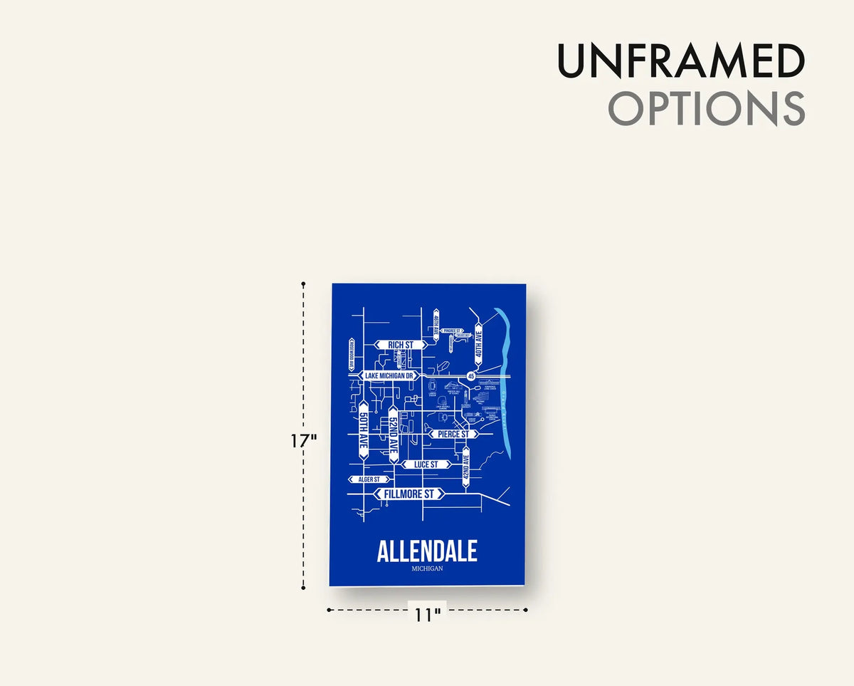 Allendale, Michigan street map