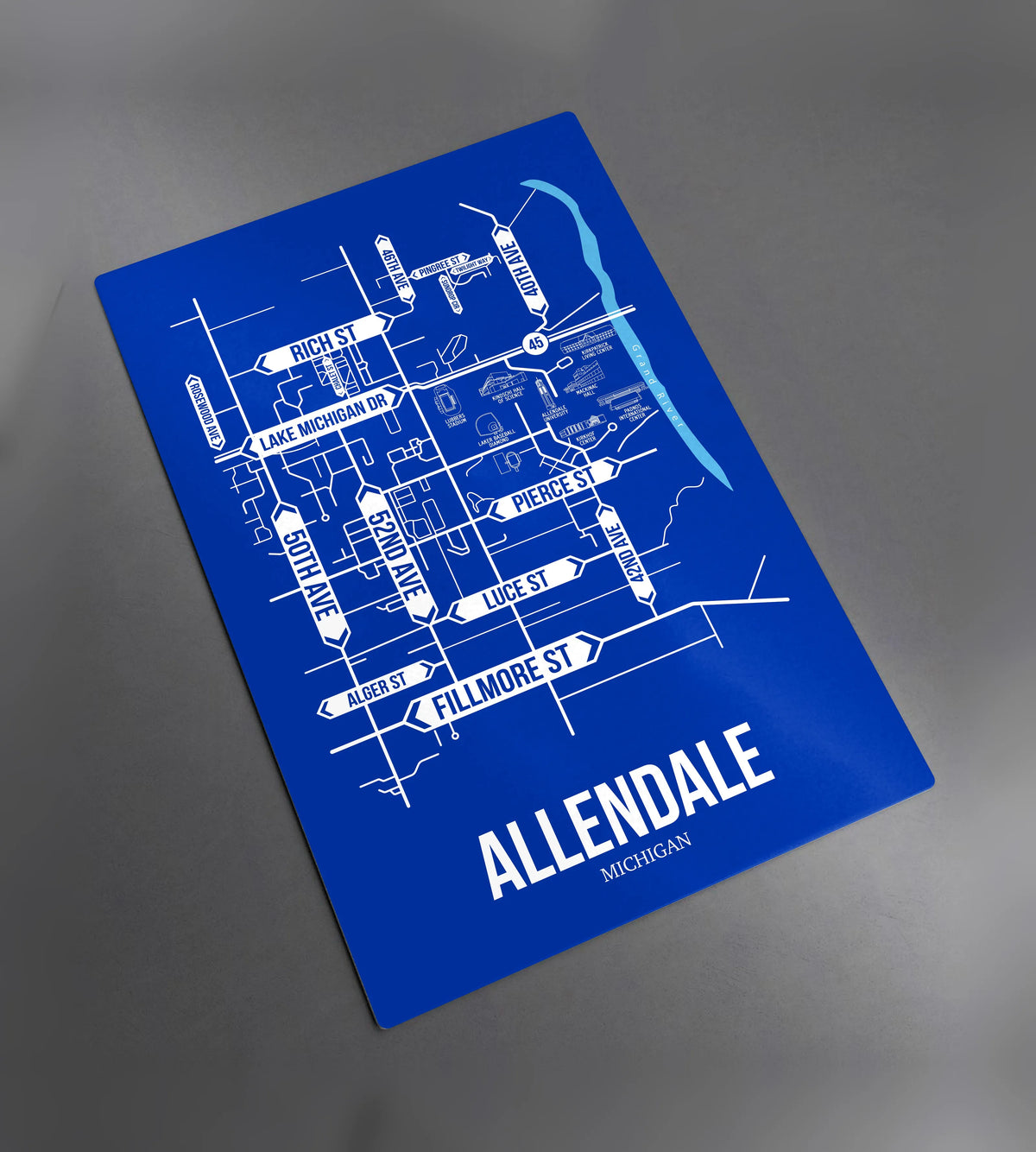 Allendale, Michigan street map