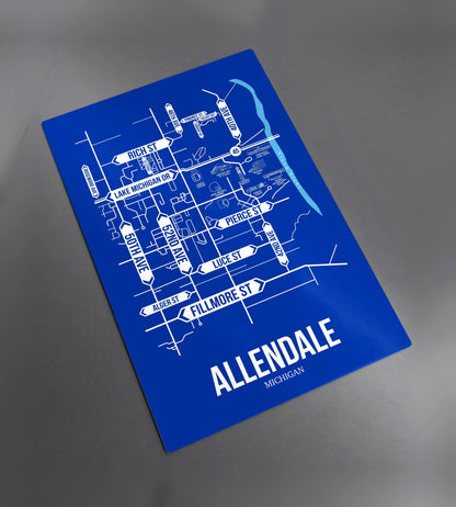 Allendale, Michigan street map