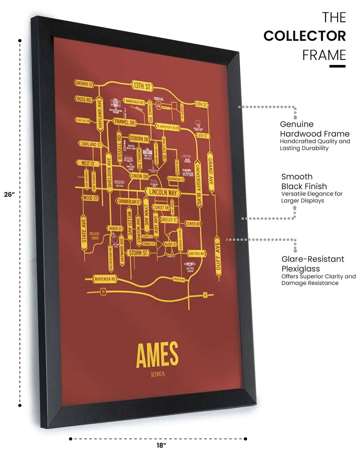 Ames, Iowa street map