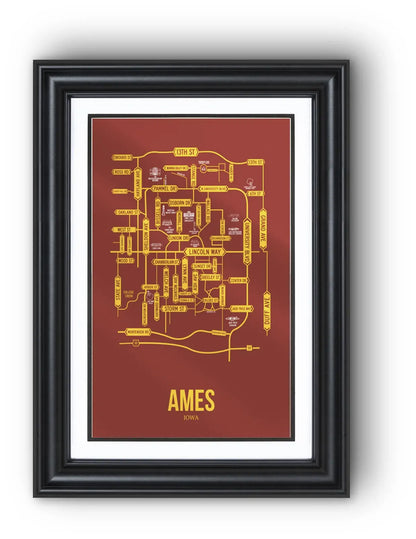 Ames, Iowa street map