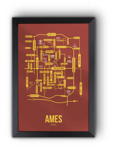 Ames, Iowa street map