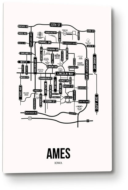 Ames, Iowa street map