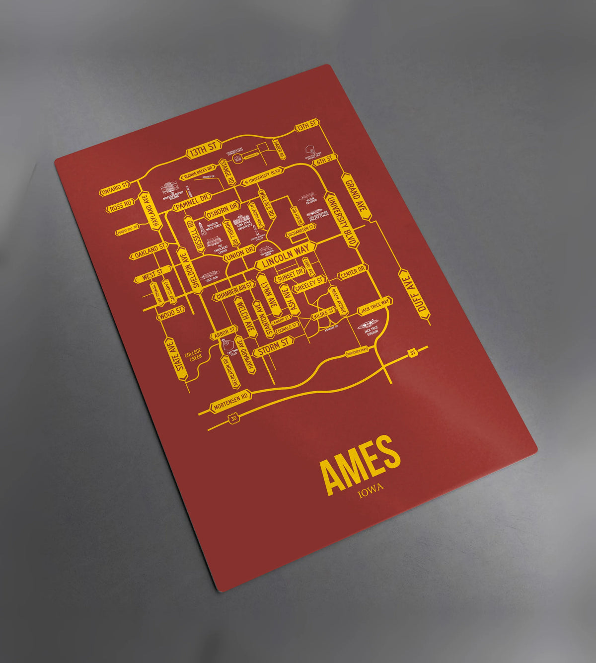 Ames, Iowa street map