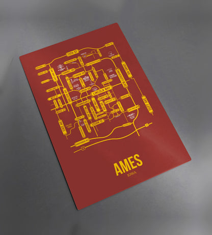Ames, Iowa street map