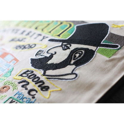 Appalachian State University Collegiate Embroidered Pillow by CatStudio
