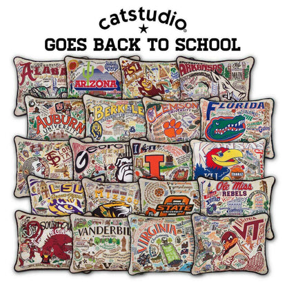 Arkansas, University of Collegiate Hand-Embroidered Pillow