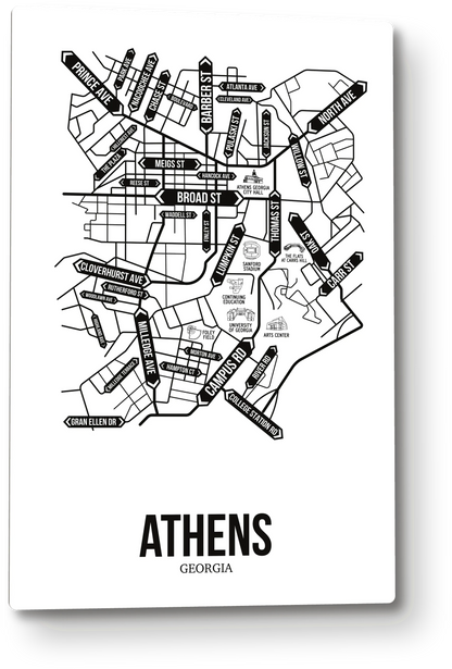 Athens, Georgia street map