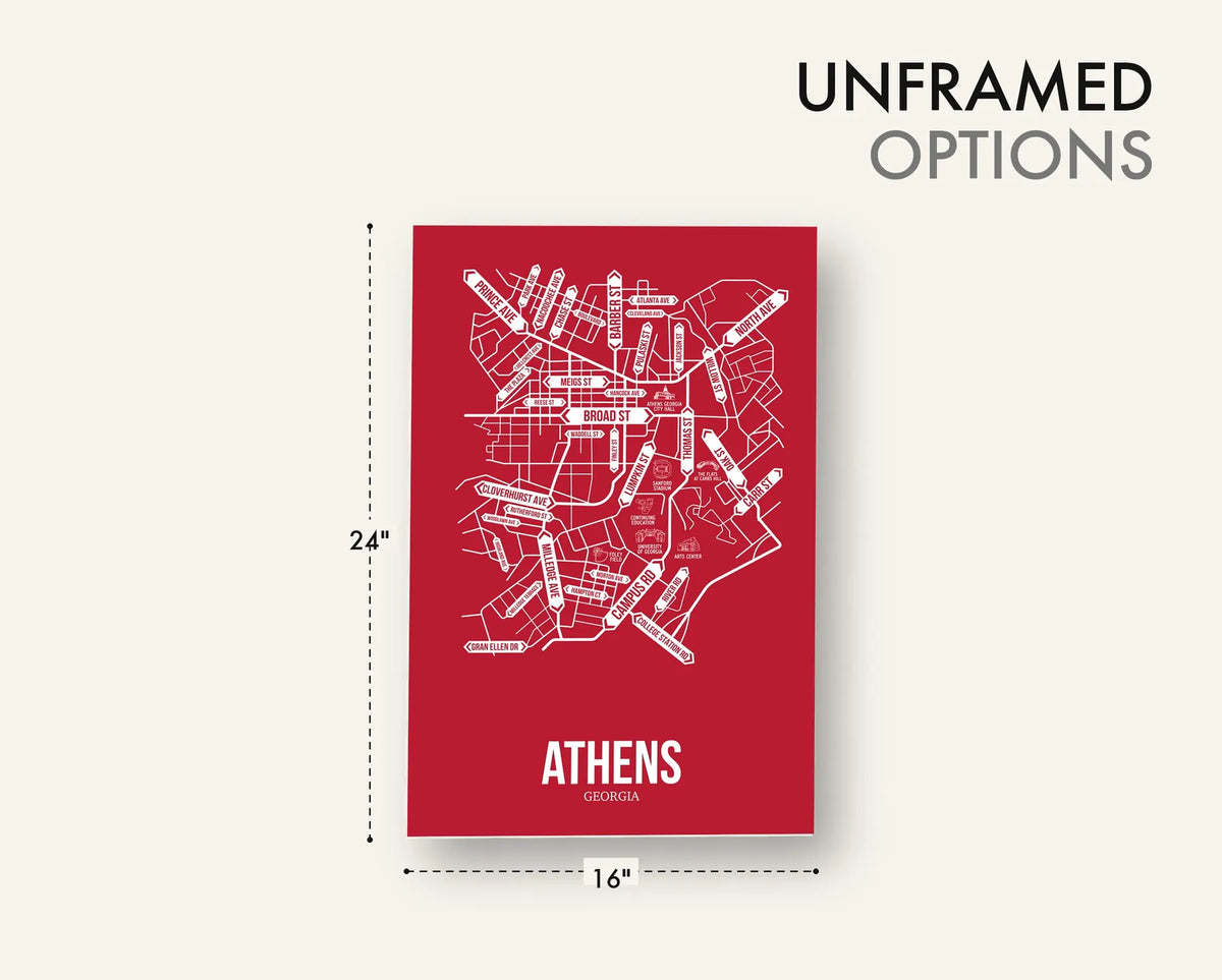 Athens, Georgia street map