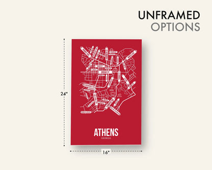 Athens, Georgia street map