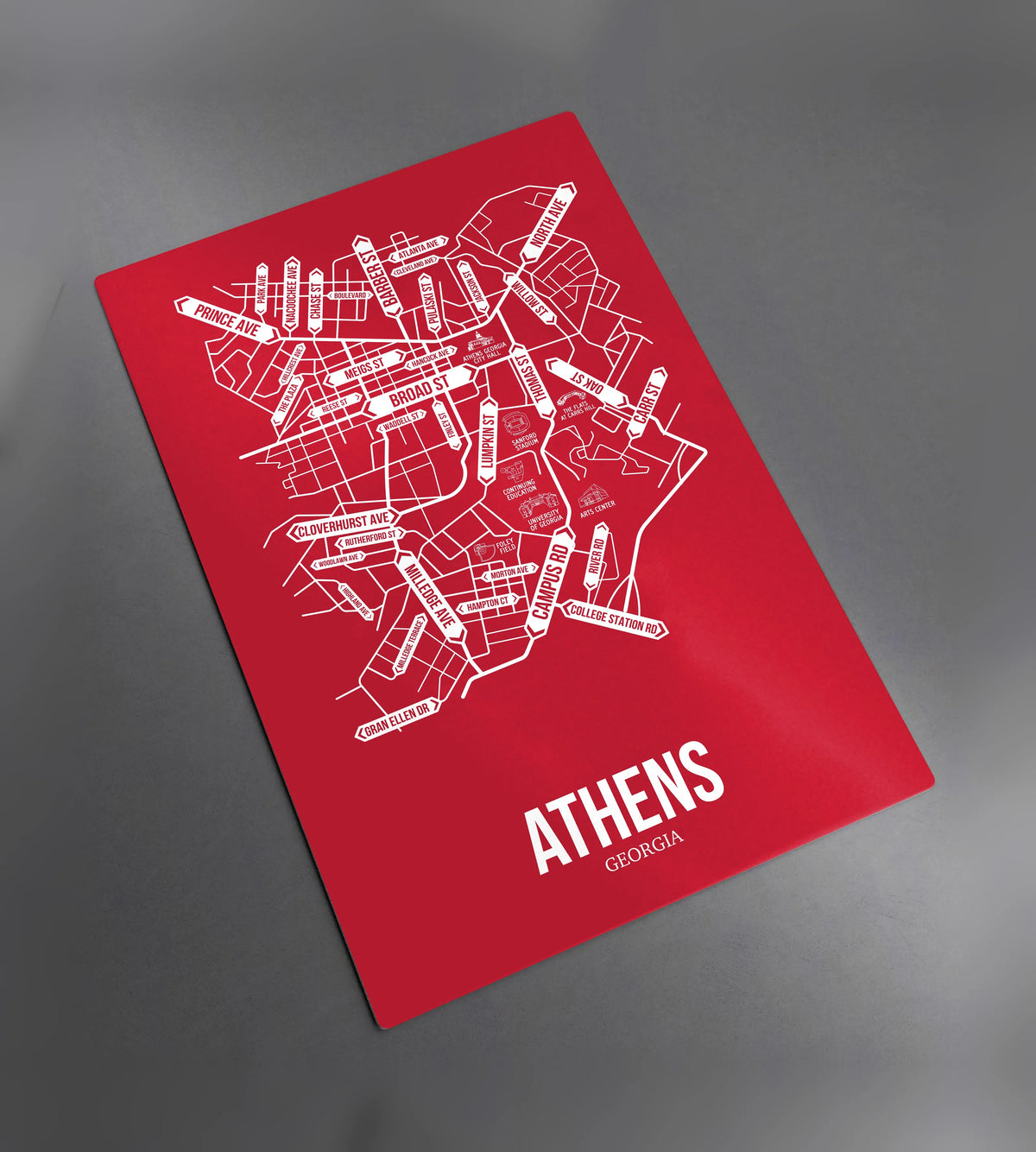 Athens, Georgia street map