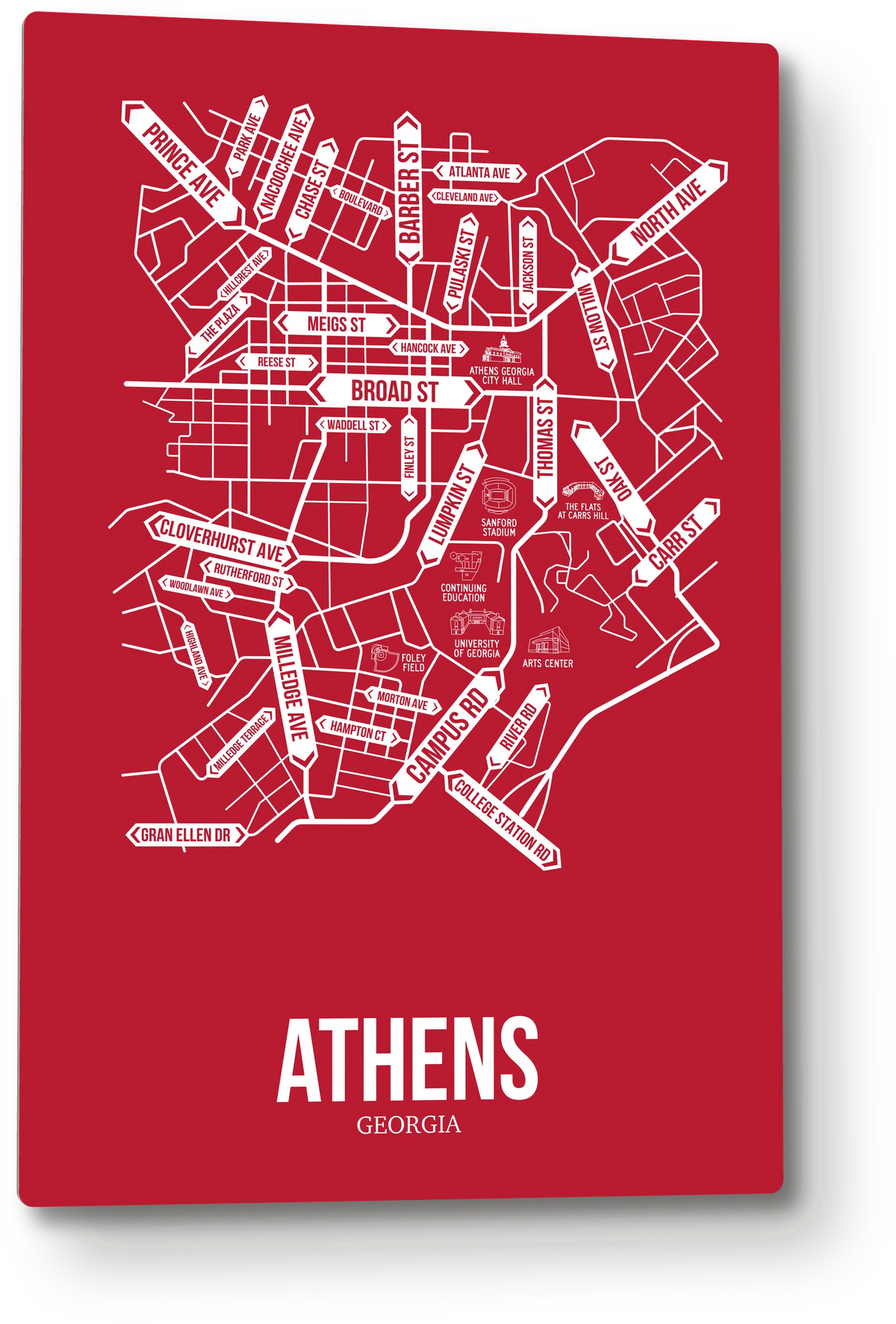 Athens, Georgia street map
