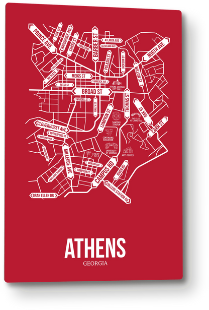 Athens, Georgia street map