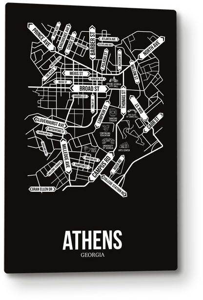 Athens, Georgia street map