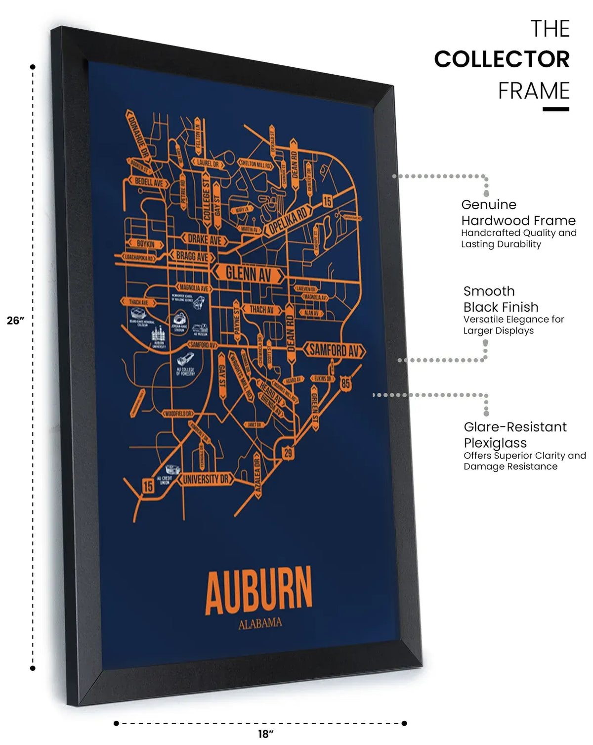Auburn, Alabama street map