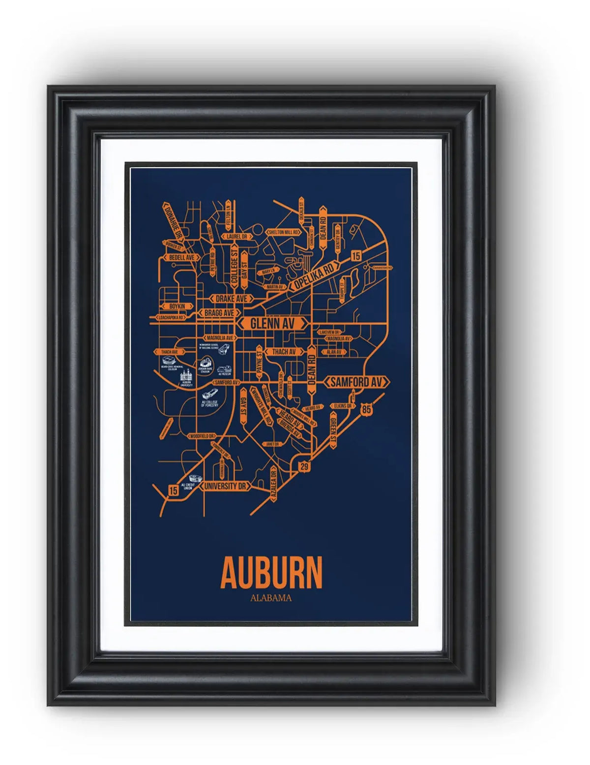 Auburn, Alabama street map