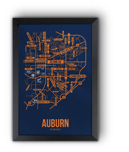 Auburn, Alabama street map
