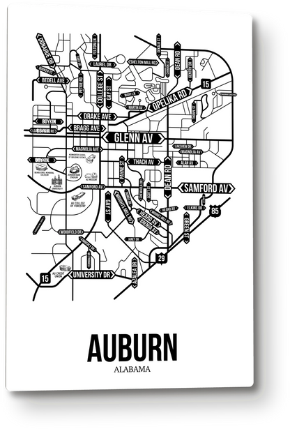 Auburn, Alabama street map