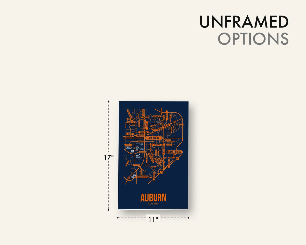 Auburn, Alabama street map