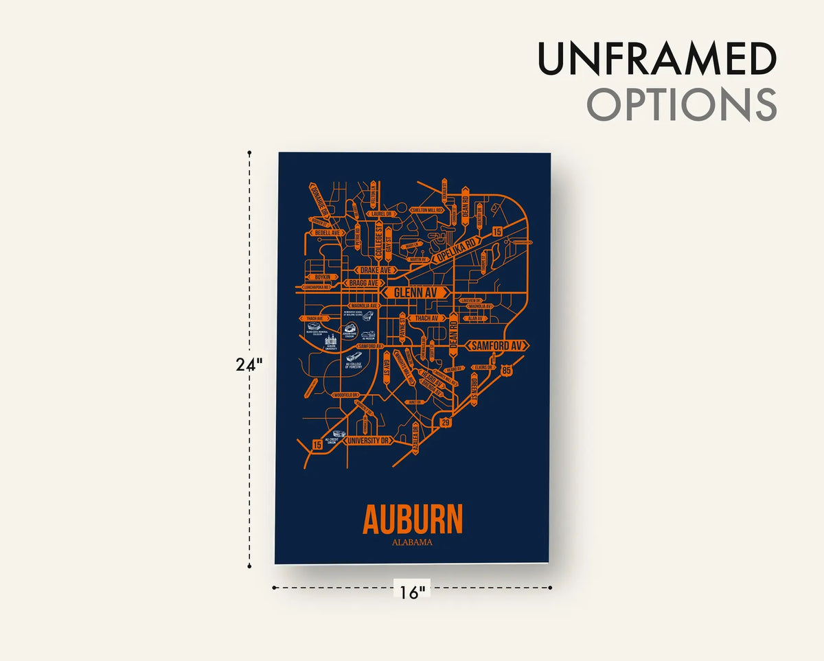 Auburn, Alabama street map