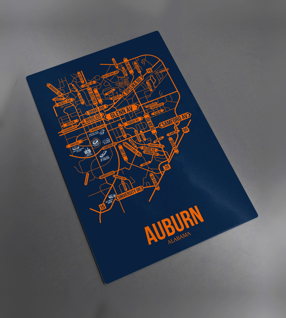 Auburn, Alabama street map