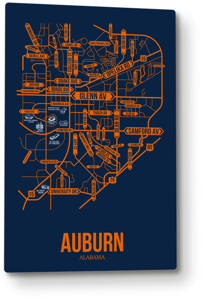 Auburn, Alabama street map