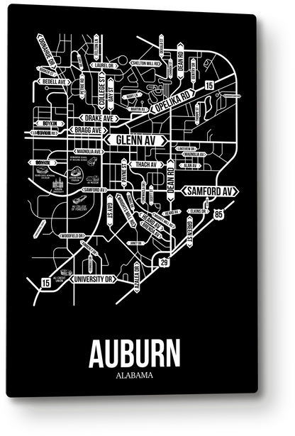 Auburn, Alabama street map