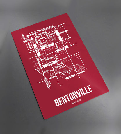 Bentonville, Arkansas street map