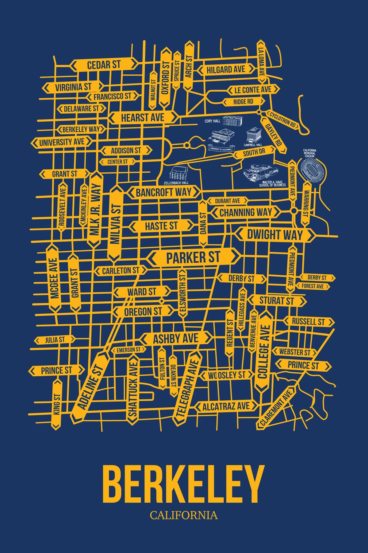 Berkeley, California street map