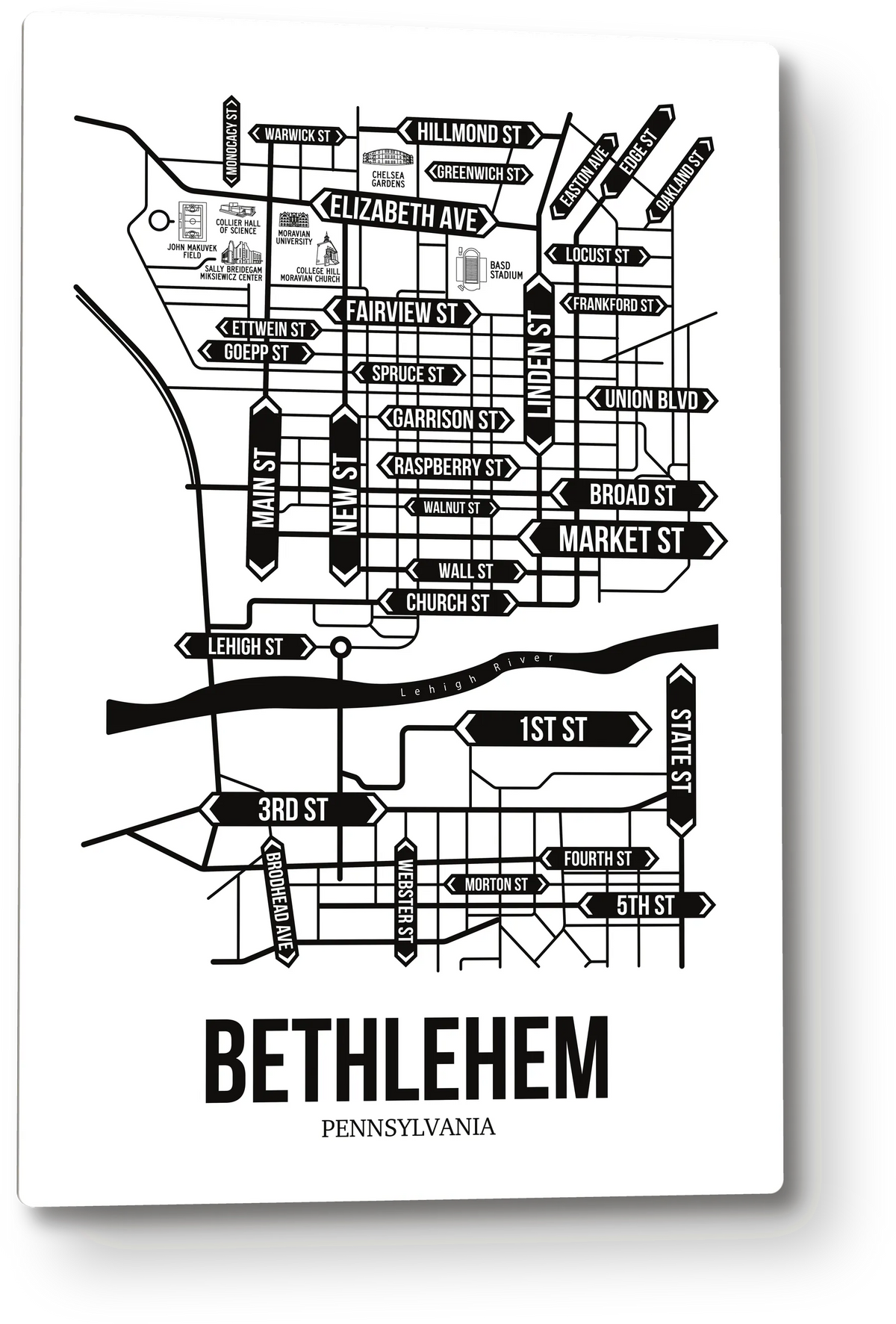 Bethlehem, Pennsylvania street map