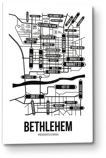 Bethlehem, Pennsylvania street map