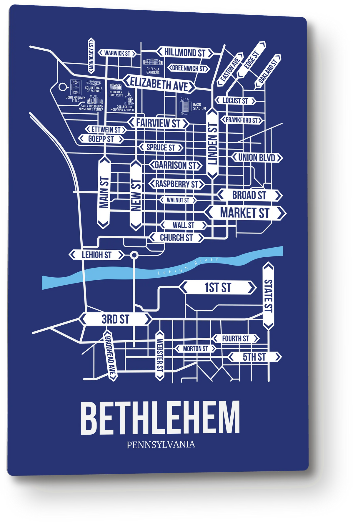 Bethlehem, Pennsylvania street map