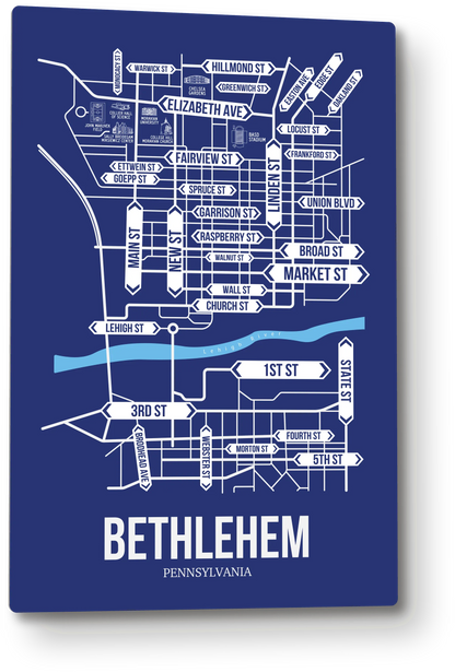 Bethlehem, Pennsylvania street map