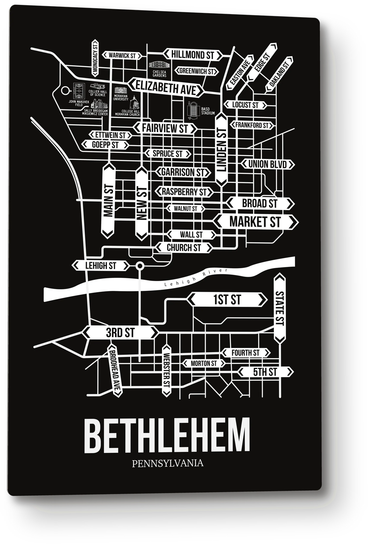 Bethlehem, Pennsylvania street map