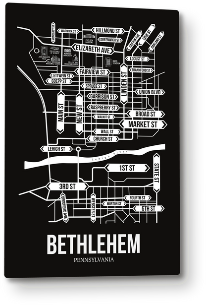Bethlehem, Pennsylvania street map