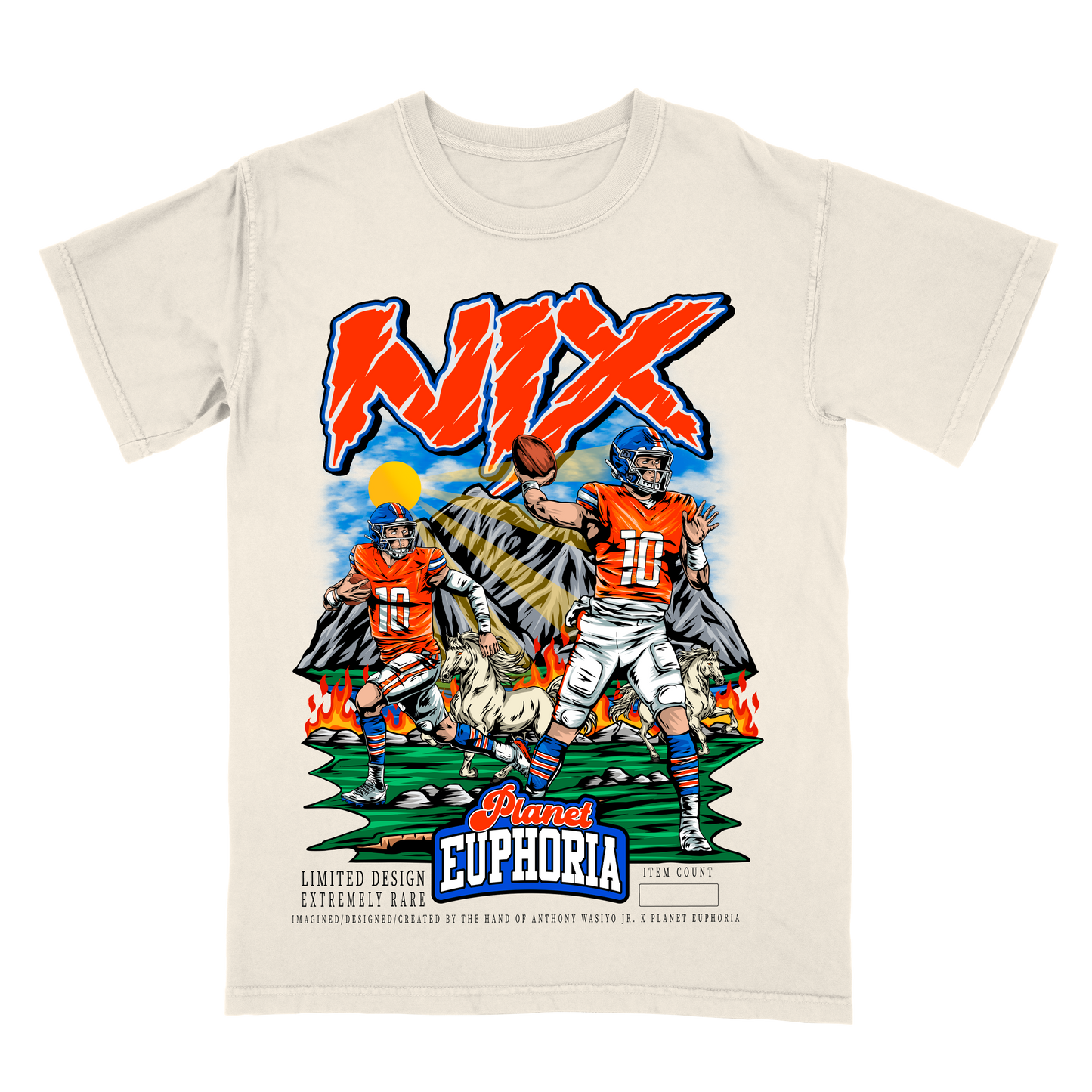 Youth Bo Nix Limited Edition NFL Player Graphic T-Shirt