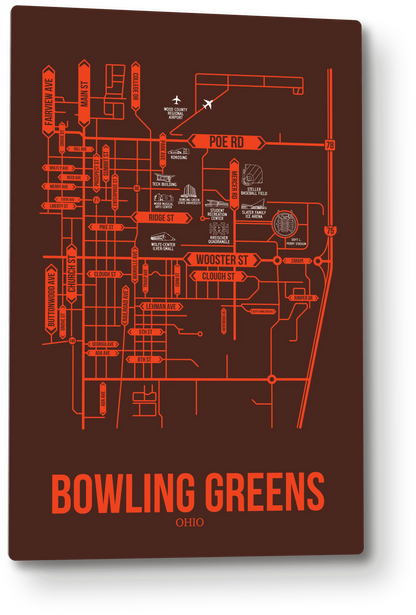 Bowling Green, Ohio street map