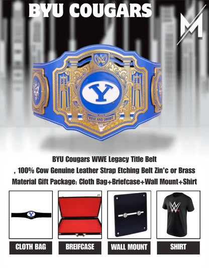 BYU Cougars WWE Legacy Title Belt