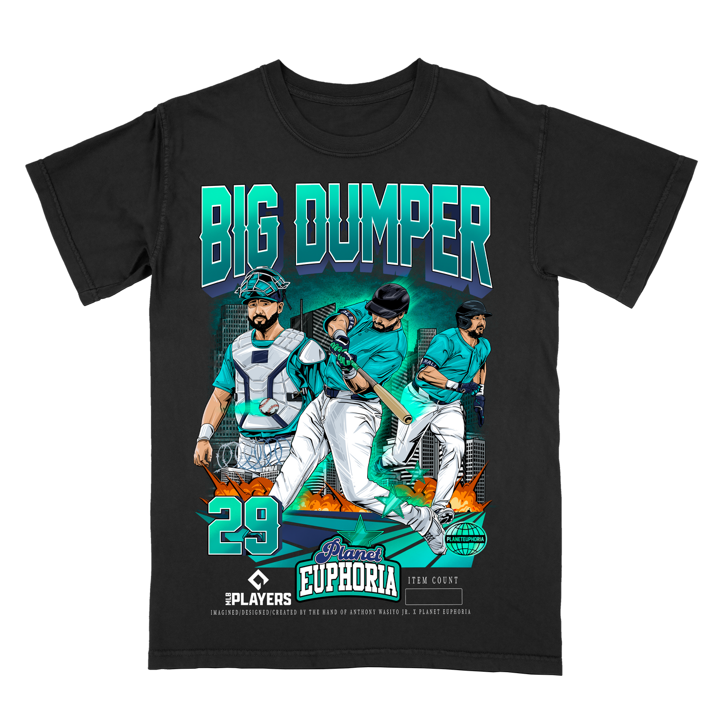 Cal Raleigh Limited Edition MLB Player Graphic T-Shirt