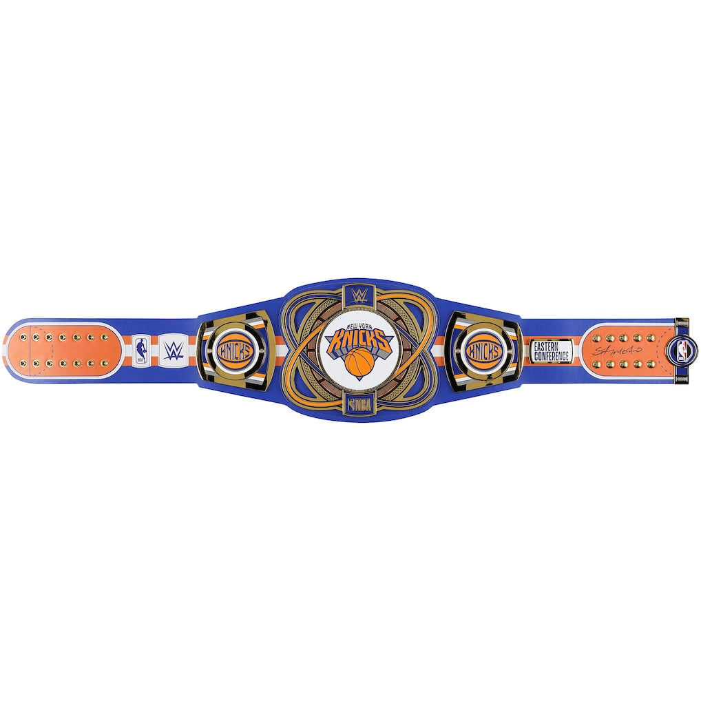 Carmelo Anthony New York Knicks Autographed Fanatics Authentic WWE Replica Title Belt