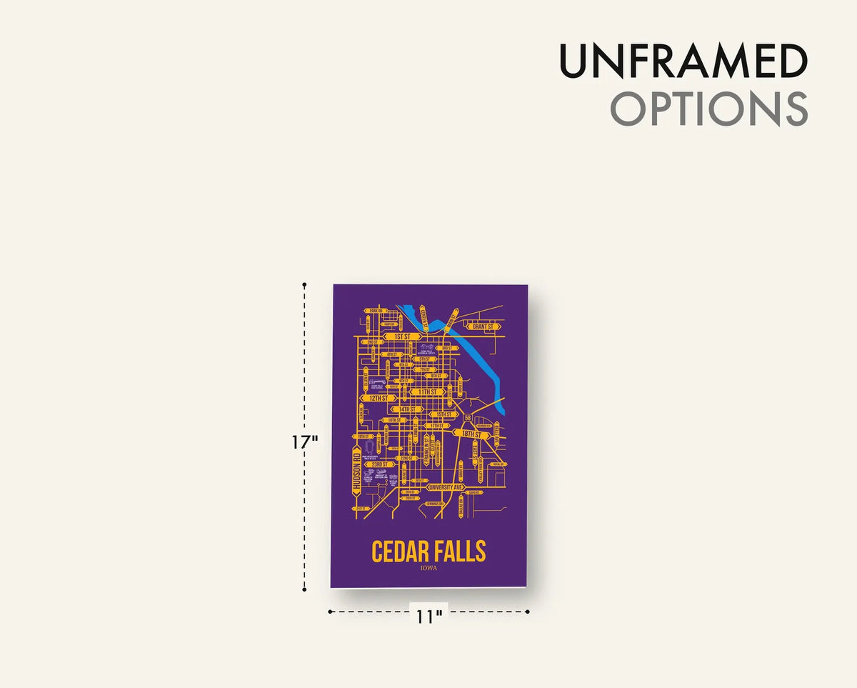 Cedar Falls, Iowa street map