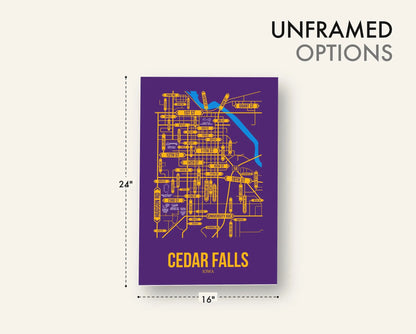 Cedar Falls, Iowa street map